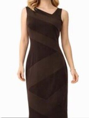 Nue by Shani Brown Dress With Built In Shapewear. Size 6